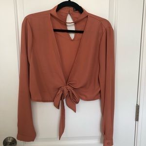 ASOS Wrap-style crop top size US8/UK12